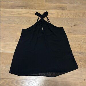 Elegant Black Halter Top